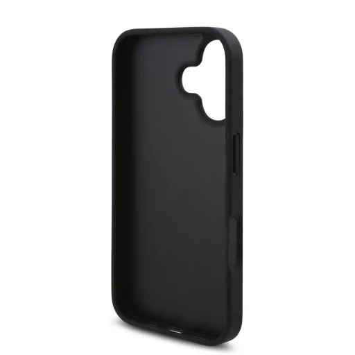  iPhone 16 fekete Karl Lagerfeld PU Saffiano Karl és Choupette tok - 5