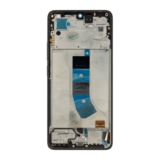 LCD kijelző + Érintőegység + Előlap Xiaomi Redmi Note 13 4G fekete (Szerviz csomag) - 2