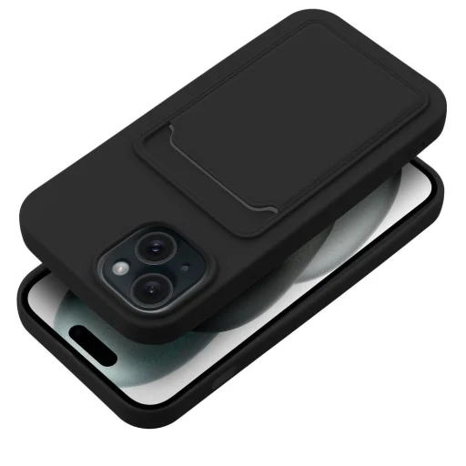 KÁRTYATARTÓ tok IPHONE 15 fekete - 7