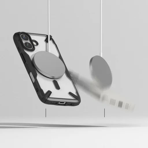 Ringke Fusion X Magnetic Magsafe Iphone 16 Fekete Tok - 4