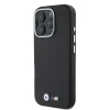  iPhone 16 Pro Max fekete BMW M PU Kevlar Metal Logo tok thumbnail