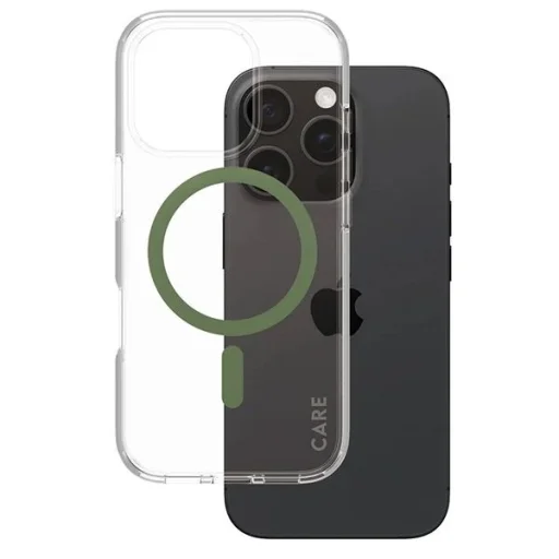 CARE by PanzerGlass Flagship tok iPhone 16 Pro 6.3" zöld/zöld MagSafe tok - 2