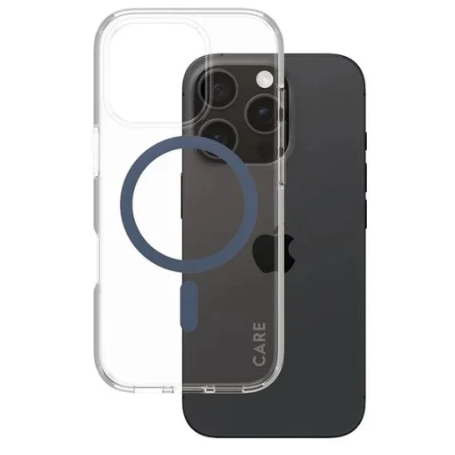 CARE by PanzerGlass Flagship tok iPhone 16 Pro 6.3" kék/kék MagSafe tok - 2