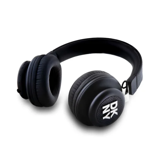  Vezeték nélküli Fejhallgató DKNY PU Leather Stack Logo Fekete - 2