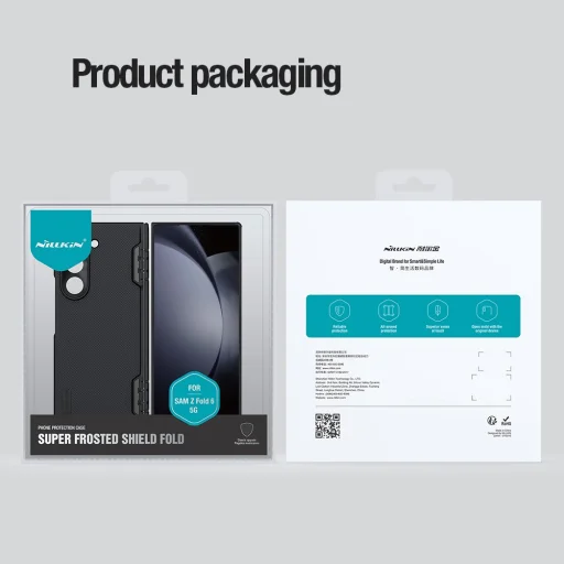 Nillkin Super Frosted FOLD hátlap tok Samsung Galaxy Z Fold 6 Fekete - 11