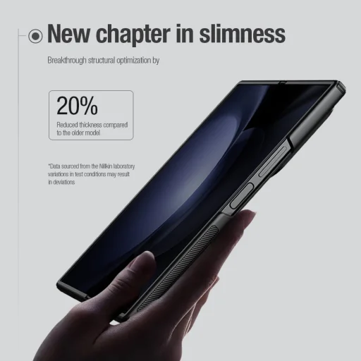 Nillkin Super Frosted FOLD hátlap tok Samsung Galaxy Z Fold 6 Fekete - 5