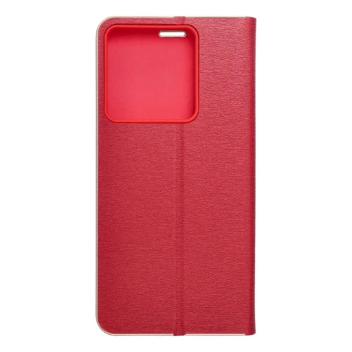 LUNA arany fliptok XIAOMI Redmi NOTE 13 PRO 5G készülékhez piros tok - 6