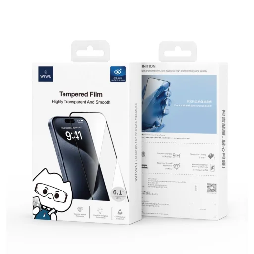 WIWU crystal edzett üvegfólia iPhone 16 Plus 6,7" GT-009 üvegfólia - 2