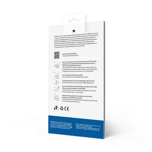 Tempered Glass Blue Star - SAMSUNG A05s Full Face (teljes ragasztás kerettel/kis méret) - fekete üvegfólia - 5