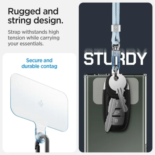 Spigen Universal Strap Set Crossbody & Wrist Mute Kék - 10