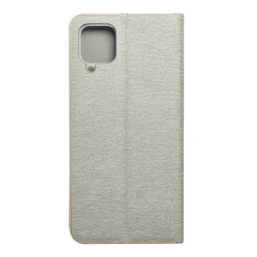 LUNA fliptok arany színben Samsung Galaxy A12 / M12 ezüst tok - 3