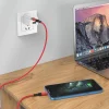 Borofone kábel BU30 Lynk Smart power-off - Type C - Lightning - PD 20W 1,2 méter piros thumbnail