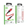 Borofone kábel BU30 Lynk Smart power-off - Type C - Lightning - PD 20W 1,2 méter piros thumbnail