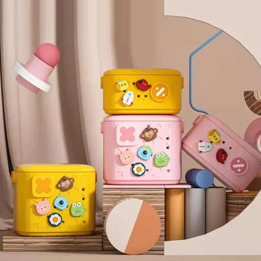 Gyerek tárolódoboz 19L sárga - 3