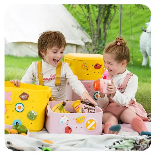 Gyerek tárolódoboz 19L sárga - 4