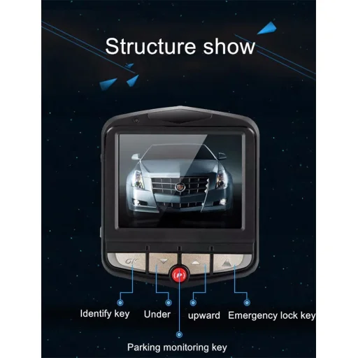 Car Dash Cam DVR-05 2,2 hüvelykes + hátsó kamera - 23