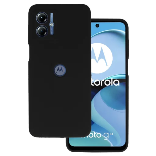 Szilikon Lite tok Motorola Moto G14 fekete - 1