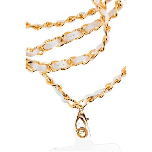 Akasztó telefonhoz / zsinórhossz 116 cm (hurokban 58 cm) / nyakba - fehér - 3