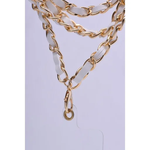 Akasztó telefonhoz / zsinórhossz 116 cm (hurokban 58 cm) / nyakba - fehér - 4