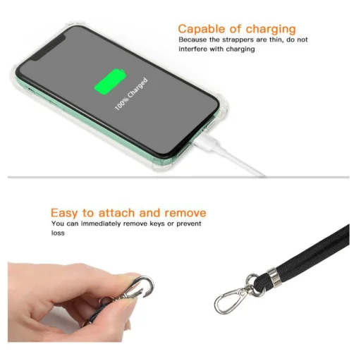 Univerzális nyakpánt mobiltelefonhoz piros - 5