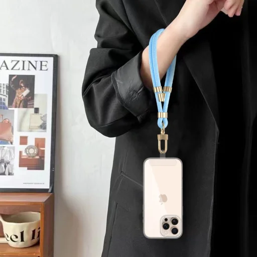 Tech-protect C4s Csuklópánt Baby Blue/gold - 3