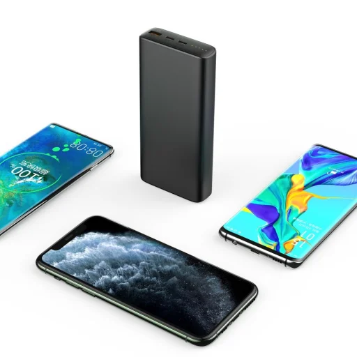 VEGER powerbank 20 000 mAh PD QC3.0 5A 100W T100 (W2032C-100) fekete - 11