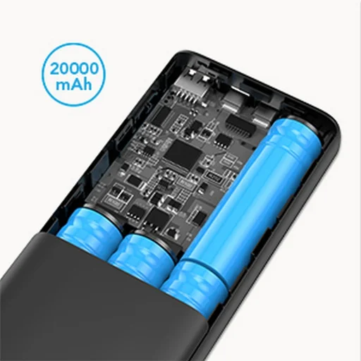 VEGER powerbank 20 000 mAh PD QC3.0 5A 100W T100 (W2032C-100) fekete - 16