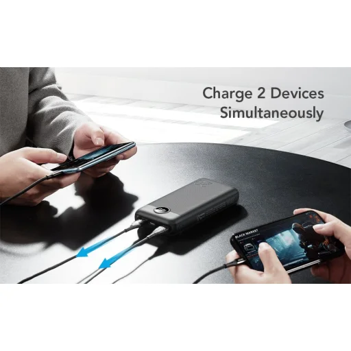 VEGER powerbank 20 000 mAh PD QC3.0 2A 20W L20S (VP2039PD / W2039PD) fekete - 16