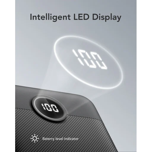 VEGER powerbank 20 000 mAh PD QC3.0 2A 20W L20S (VP2039PD / W2039PD) fekete - 23