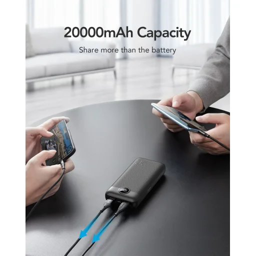 VEGER powerbank 20 000 mAh PD QC3.0 2A 20W L20S (VP2039PD / W2039PD) fekete - 4