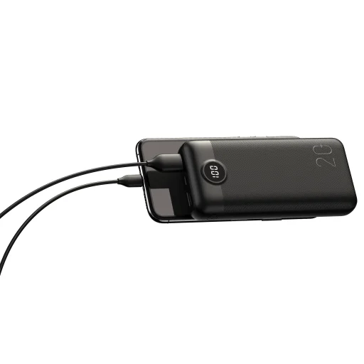 VEGER powerbank 20 000 mAh PD QC3.0 2A 20W L20S (VP2039PD / W2039PD) fekete - 7