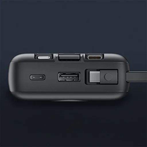 VEGER powerbank 20 000 mAh beépített kábelekkel Micro USB / Type C / Lightning C20 (W2047) fekete - 12