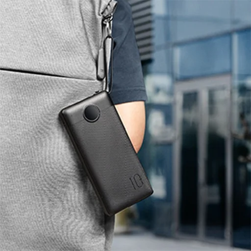 VEGER powerbank 20 000 mAh beépített kábelekkel Micro USB / Type C / Lightning C20 (W2047) fekete - 15