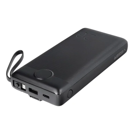 VEGER powerbank 20 000 mAh beépített kábelekkel Micro USB / Type C / Lightning C20 (W2047) fekete - 17