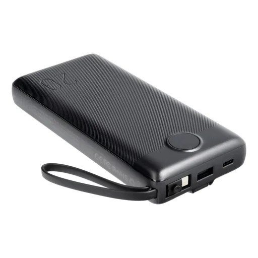 VEGER powerbank 20 000 mAh beépített kábelekkel Micro USB / Type C / Lightning C20 (W2047) fekete - 18