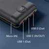 VEGER powerbank 20 000 mAh PD QC3.0 2A 22,5W S20 (W2053) fekete thumbnail