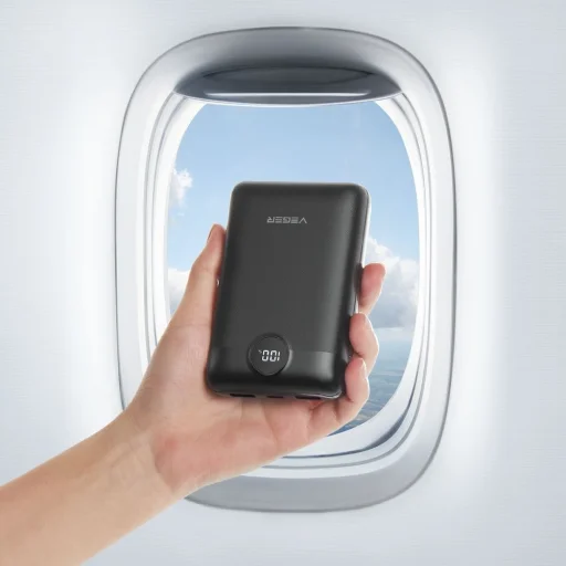 VEGER powerbank 20 000 mAh PD QC3.0 2A 22,5W S20 (W2053) fekete - 10