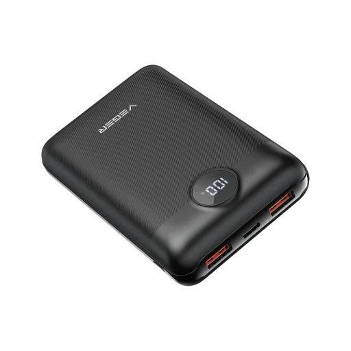 VEGER powerbank 20 000 mAh PD QC3.0 2A 22,5W S20 (W2053) fekete - 1