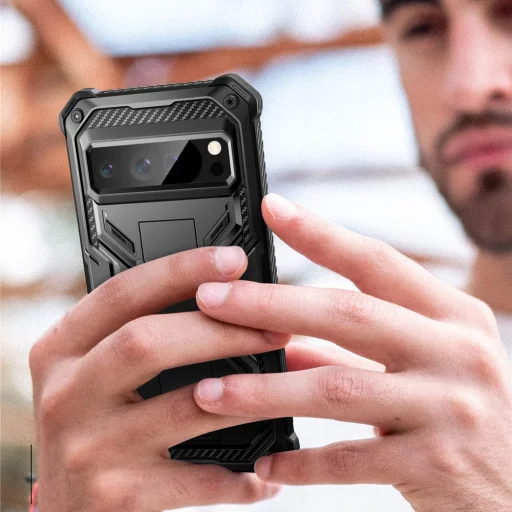  Google Pixel 9 Pro Xl Fekete Supcase Iblsn Armorbox tok - 6