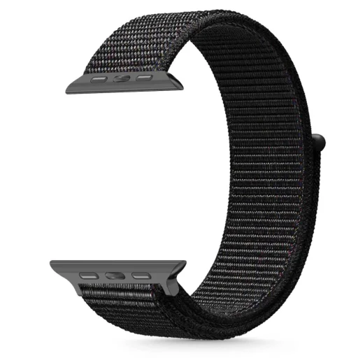 TECH-PROTECT NYLON APPLE WATCH 6 / 7 / 8 / 9 / 10 / 11 / SE / ULTRA 1 / 2 (44 / 45 / 46 / 49 MM) FEKETE szíj - 2