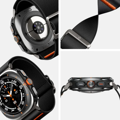 Spigen Fit Lite Samsung Galaxy Watch Ultra (47 Mm) Fekete Szíj - 11