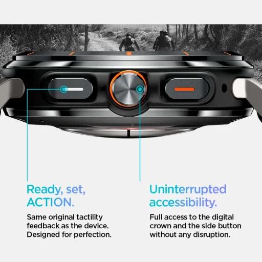 Spigen Fit Lite Samsung Galaxy Watch Ultra (47 Mm) Fekete Szíj - 16