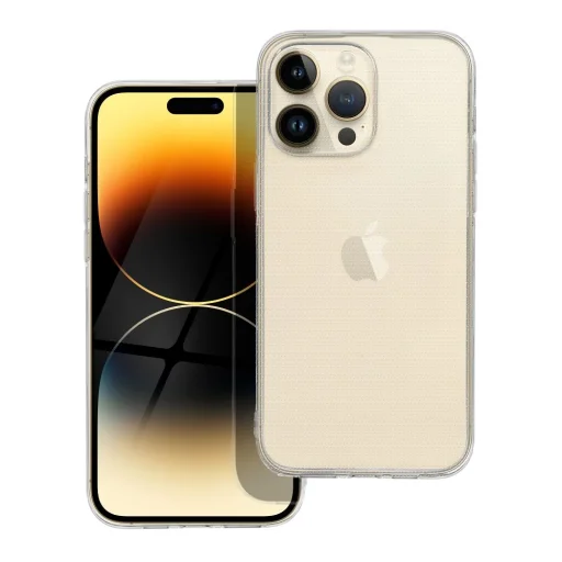 Átlátszó tok 2 mm IPHONE 14 Pro Max (kameravédelem) átlátszó tok - 1