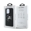  iPhone 16 Pro Fekete Karl Lagerfeld Liquid Silicone K&CH Heads MagSafe tok thumbnail