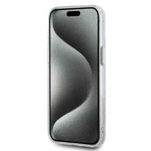  iPhone 15 Pro Max Átlátszó Karl Lagerfeld IML Monogram Karl & Choupette Head MagSafe tok - 5