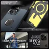 Spigen Tough Armor MagSafe, metal slate - iPhone 15 Pro Max thumbnail
