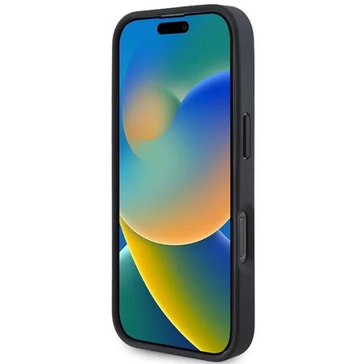  iPhone 16 Pro Max Fekete BMW Signature bőrtok Diamond Metal Logo MagSafe - 5