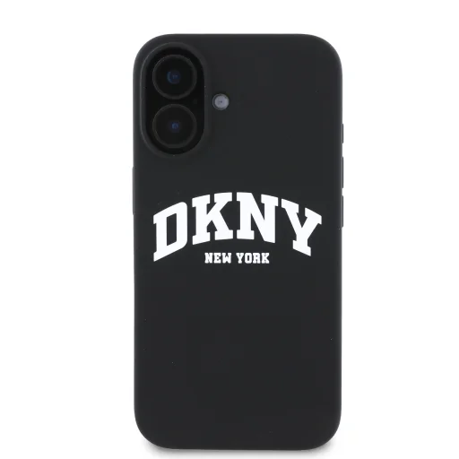  iPhone 16 Fekete DKNY Folyékony Szilikon Íves Logó MagSafe tok - 2