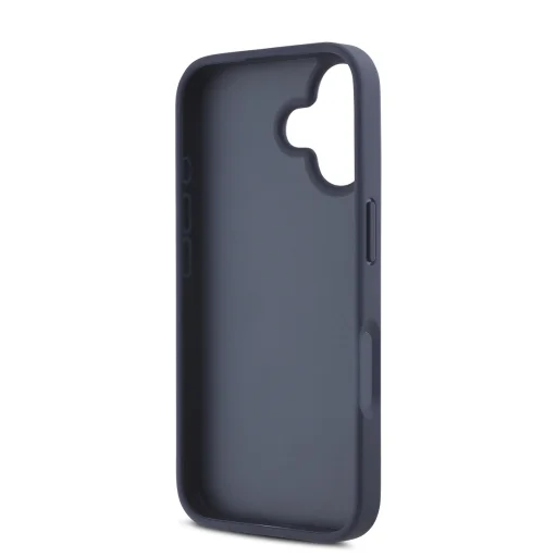  iPhone 16 Kék DKNY PU Bőr Tonális Csíkos Minta tok - 5