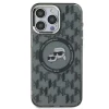  iPhone 15 Pro Fekete Karl Lagerfeld IML Monogram Karl & Choupette Head MagSafe tok thumbnail